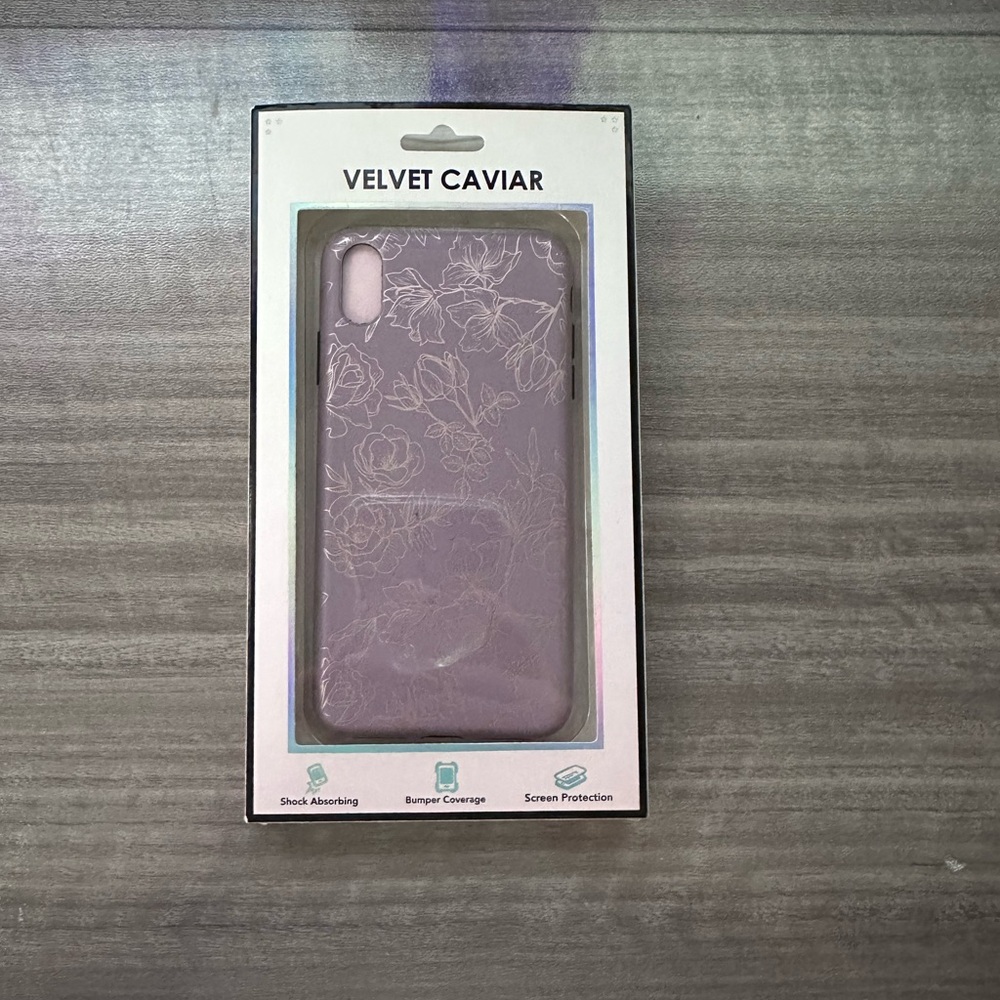 Velvet Caviar Purple iPhone Case Slim Protective Cover, Rose Gold Design
